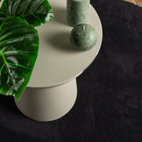 Tappeto a Pelo Corto HUARTE Morbido e Lavabile Nero Ø 160 cm 375125