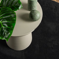 Tappeto a Pelo Corto HUARTE Morbido e Lavabile Nero Ø 200 cm 375126