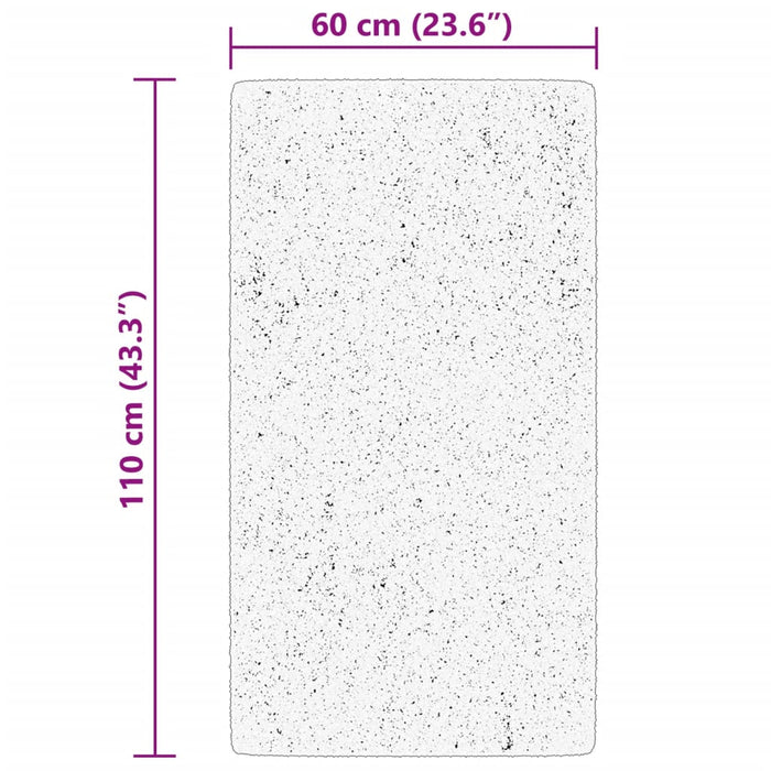 Tappeto a Pelo Corto HUARTE Morbido e Lavabile Blu 60x110 cm 375127