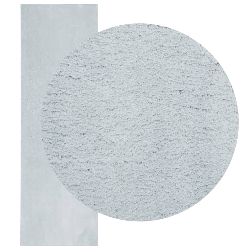 Tappeto a Pelo Corto HUARTE Morbido e Lavabile Blu 80x250 cm 375130