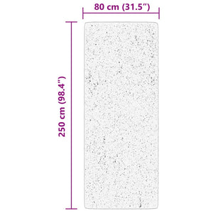 Tappeto a Pelo Corto HUARTE Morbido e Lavabile Blu 80x250 cm 375130