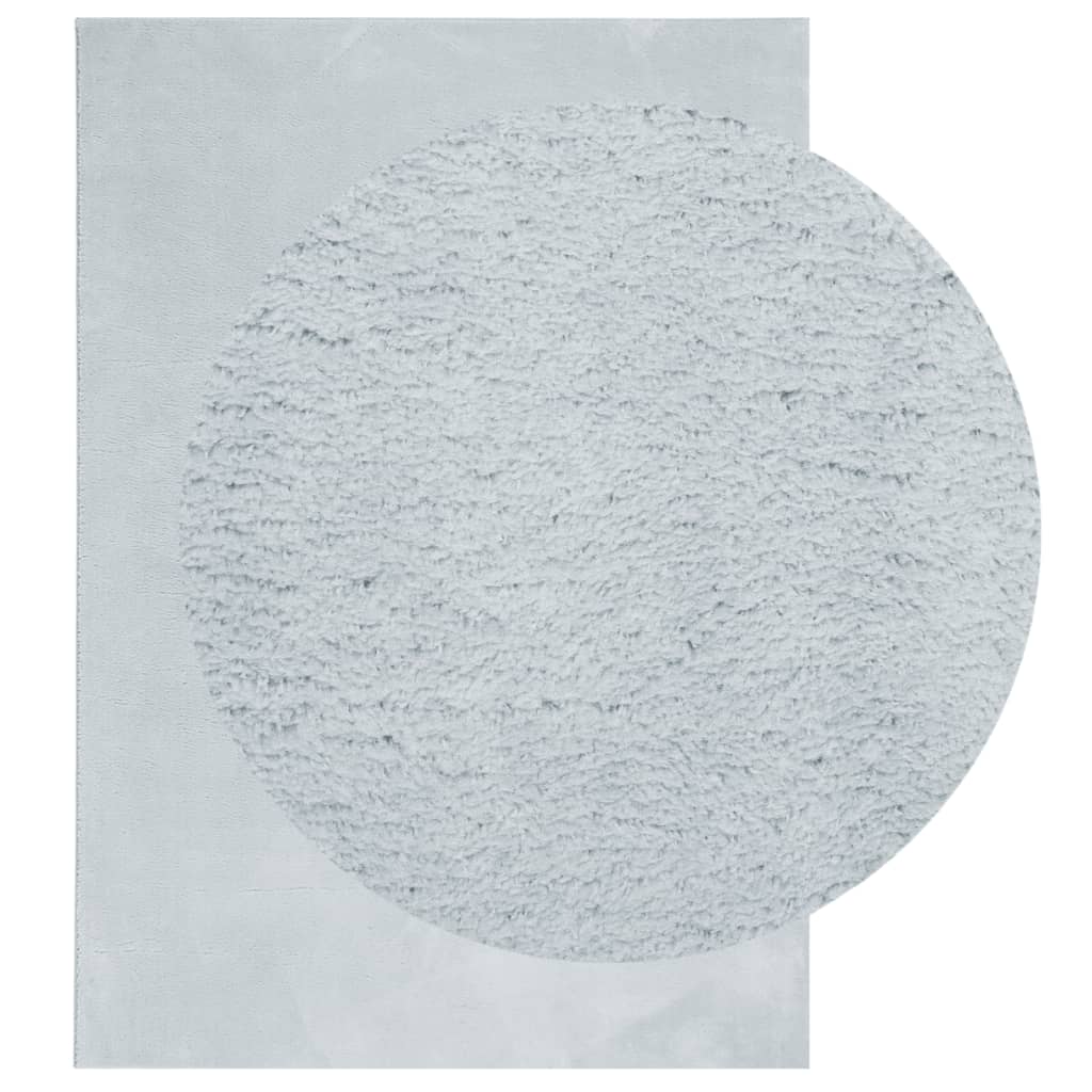 Tappeto a Pelo Corto HUARTE Morbido e Lavabile Blu 140x200 cm 375134