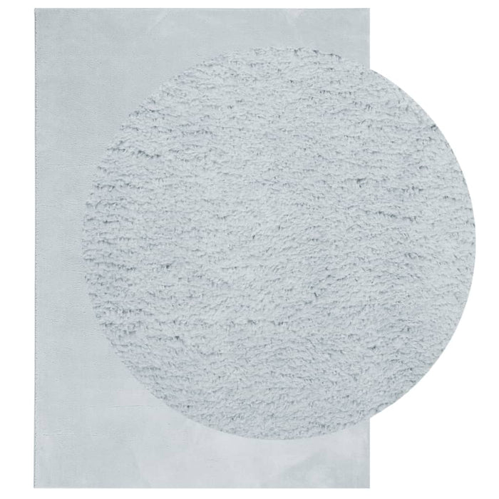 Tappeto a Pelo Corto HUARTE Morbido e Lavabile Blu 140x200 cm 375134