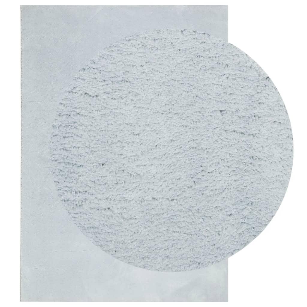 Tappeto a Pelo Corto HUARTE Morbido e Lavabile Blu 160x230 cm