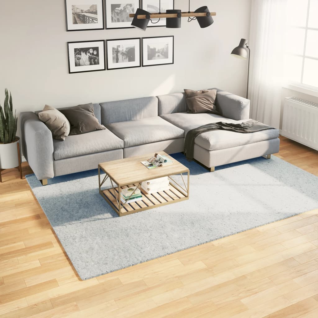 Tappeto a Pelo Corto HUARTE Morbido e Lavabile Blu 200x280 cm 375138