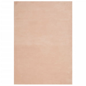 Tappeto a Pelo Corto HUARTE Morbido e Lavabile Rosato 140x200cm 375153