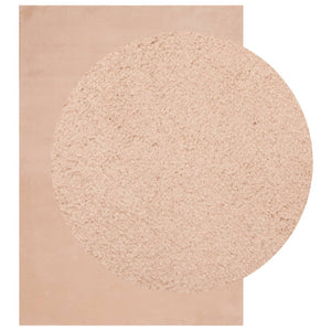 Tappeto a Pelo Corto HUARTE Morbido e Lavabile Rosato 140x200cm 375153