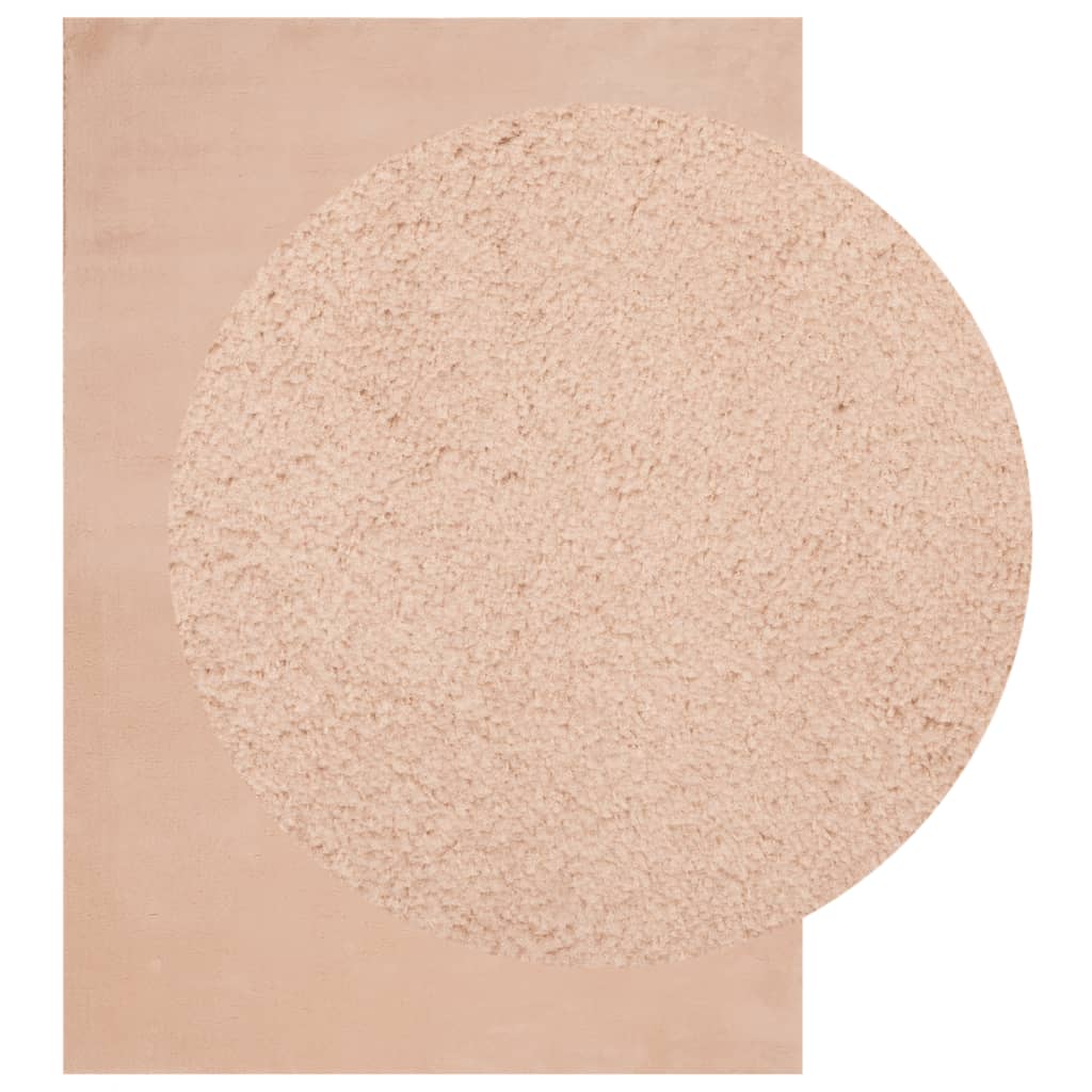 Tappeto a Pelo Corto HUARTE Morbido e Lavabile Rosato 140x200cmcod mxl 109972