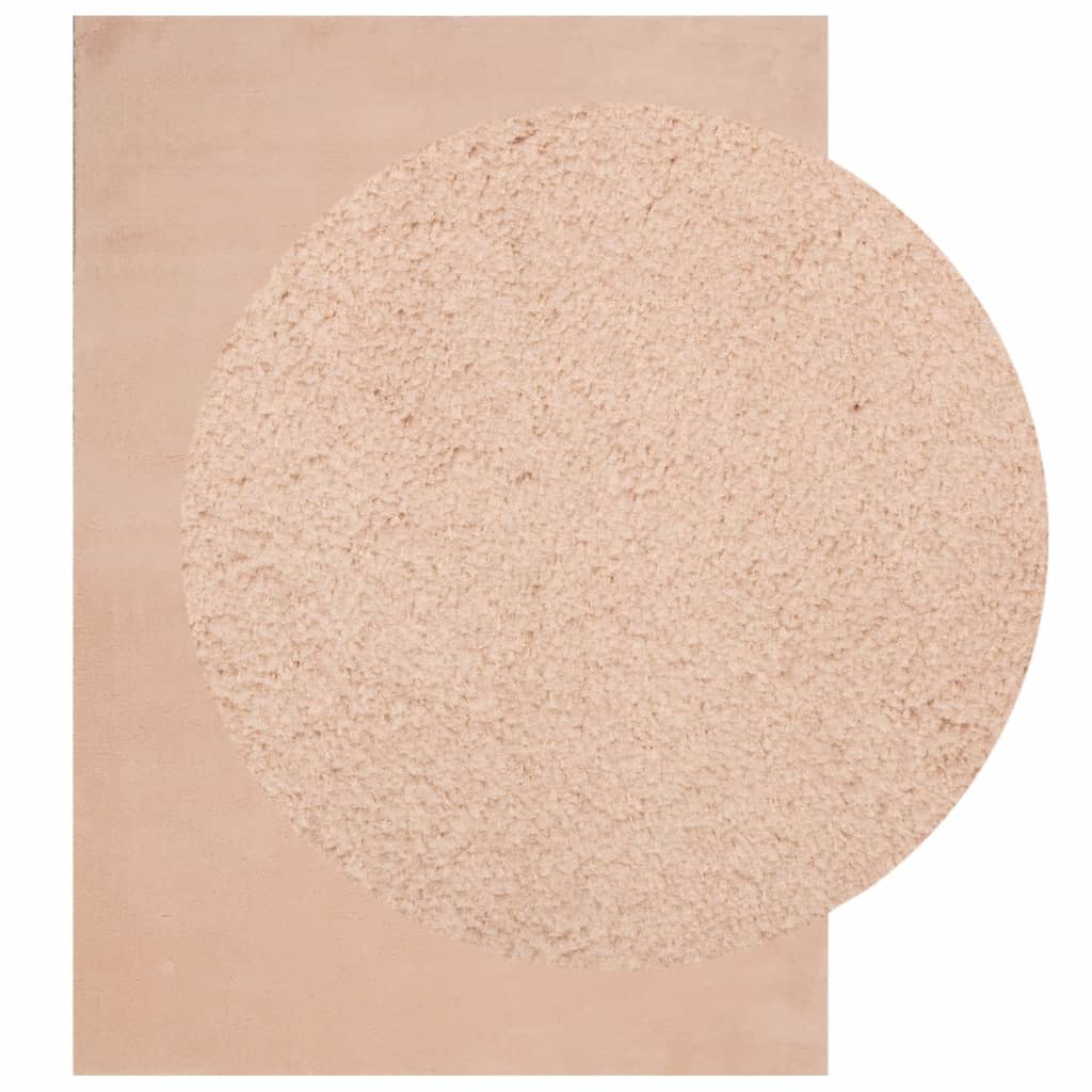 Tappeto a Pelo Corto HUARTE Morbido e Lavabile Rosato 200x280cm