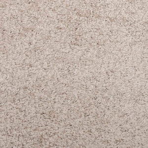 Tappeto Shaggy PAMPLONA a Pelo Lungo Moderno Beige 100x200 cm