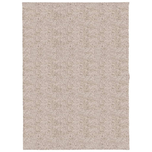 Tappeto Shaggy PAMPLONA a Pelo Lungo Moderno Beige 140x200 cm