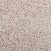 Tappeto Shaggy PAMPLONA a Pelo Lungo Moderno Beige 160x160 cm 375214
