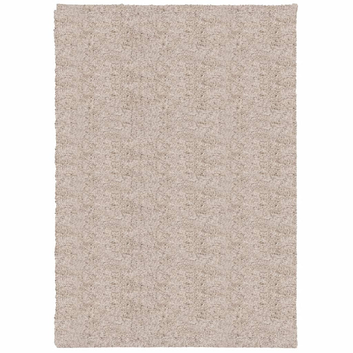 Tappeto Shaggy a Pelo Lungo Moderno Beige 160x230 cmcod mxl 111449