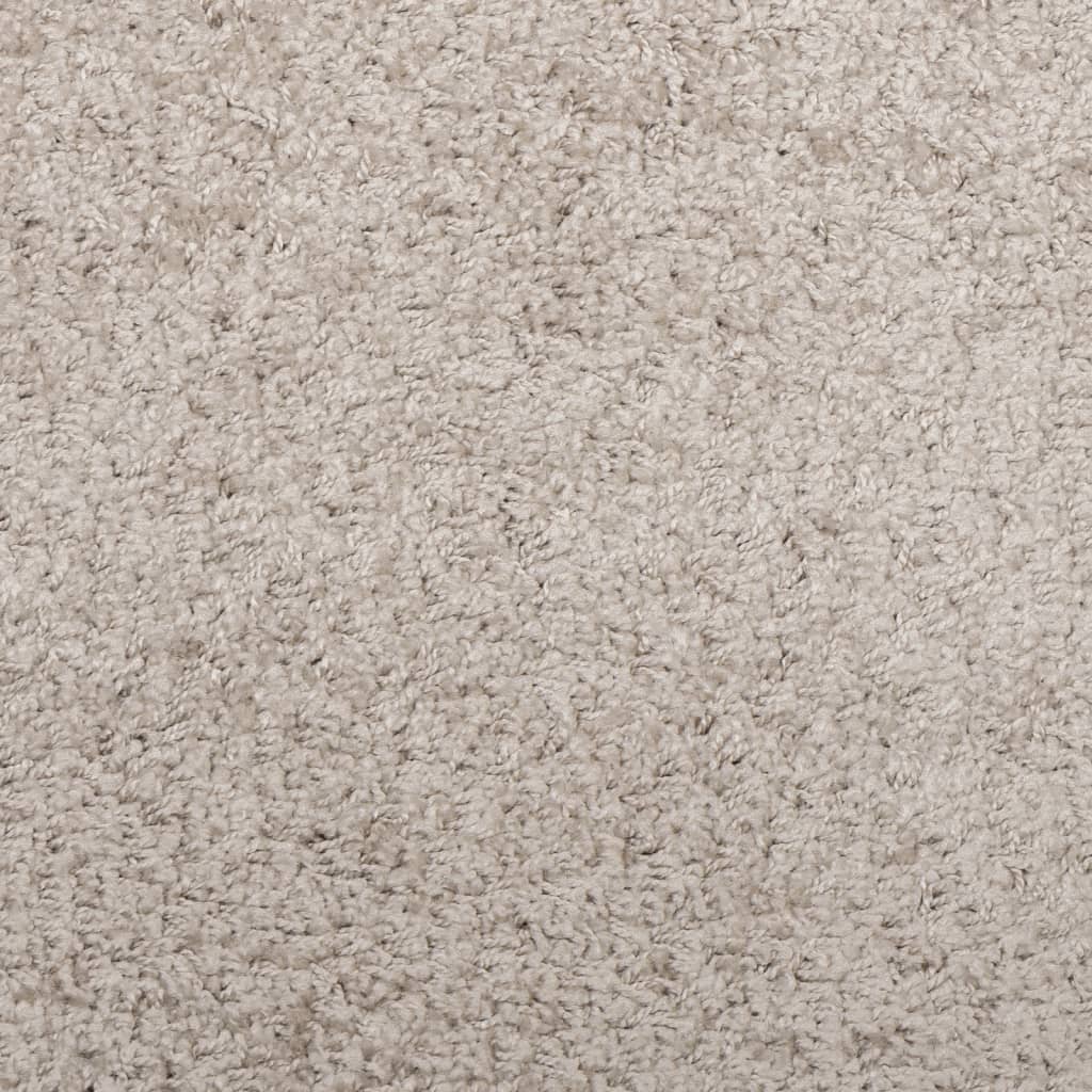 Tappeto Shaggy PAMPLONA a Pelo Lungo Moderno Beige Ø 120 cm 375223