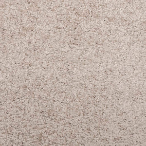 Tappeto Shaggy PAMPLONA a Pelo Lungo Moderno Beige Ø 120 cm 375223