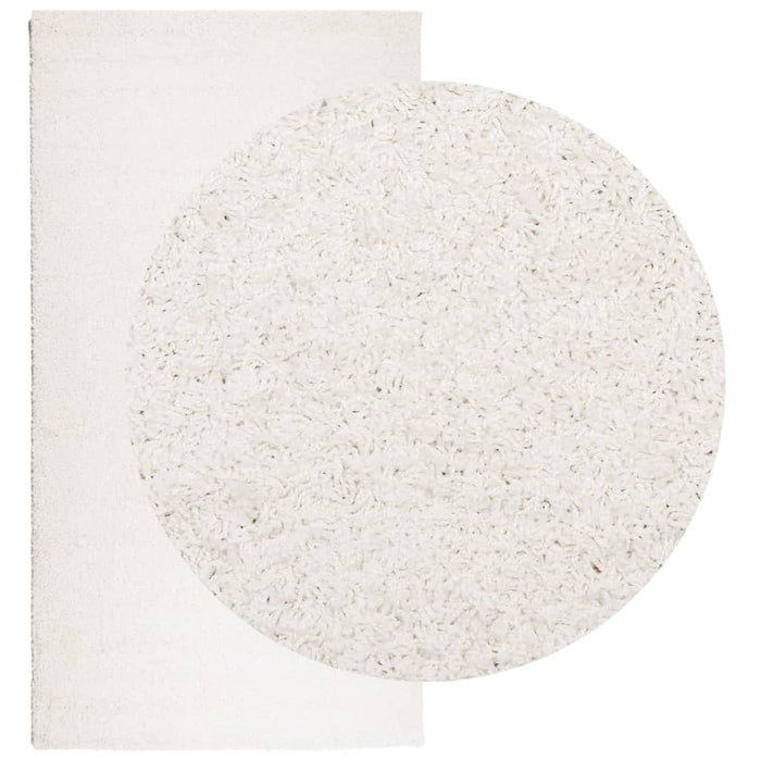 Tappeto Shaggy PAMPLONA a Pelo Lungo Moderno Crema 80x150 cm 375229