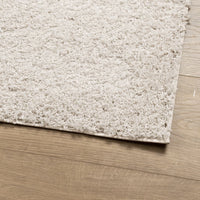 Tappeto Shaggy PAMPLONA a Pelo Lungo Moderno Crema 80x200 cm 375230