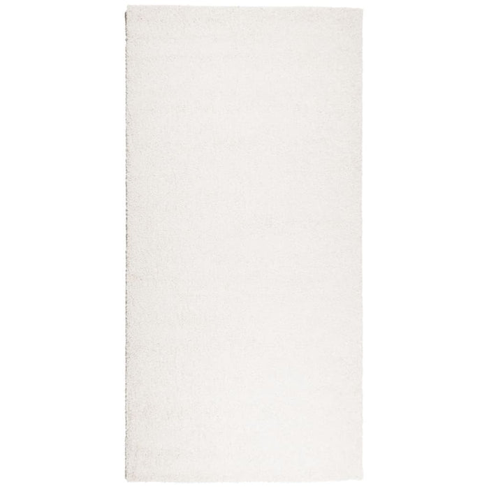 Tappeto Shaggy PAMPLONA a Pelo Lungo Moderno Crema 100x200 cm 375232