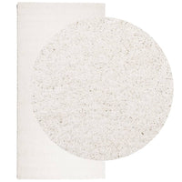 Tappeto Shaggy PAMPLONA a Pelo Lungo Moderno Crema 100x200 cm