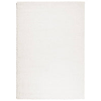 Tappeto Shaggy a Pelo Lungo Moderno Crema 140x200 cmcod mxl 90026