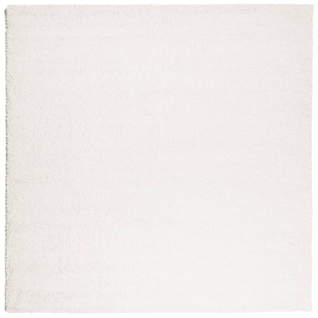 Tappeto Shaggy PAMPLONA a Pelo Lungo Moderno Crema 160x160 cm 375236