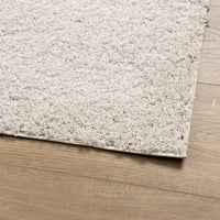 Tappeto Shaggy PAMPLONA a Pelo Lungo Moderno Crema 160x160 cm 375236
