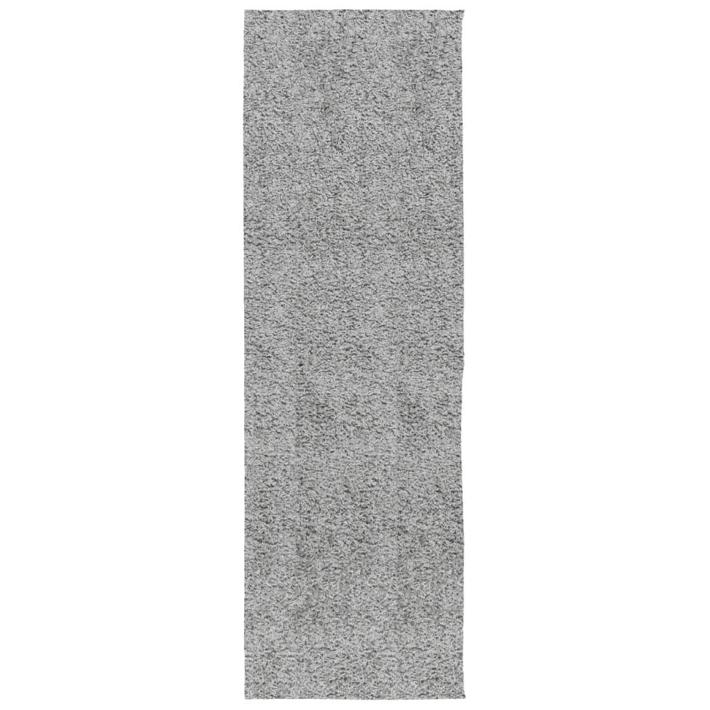 Tappeto Shaggy PAMPLONA a Pelo Lungo Moderno Grigio 80x250 cm 375253