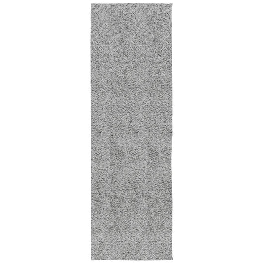 Tappeto Shaggy PAMPLONA a Pelo Lungo Moderno Grigio 80x250 cm