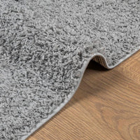 Tappeto Shaggy PAMPLONA a Pelo Lungo Moderno Grigio 100x200 cm 375254