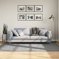 Tappeto Shaggy PAMPLONA a Pelo Lungo Moderno Grigio 140x200 cm 375257