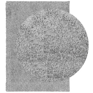 Tappeto Shaggy PAMPLONA a Pelo Lungo Moderno Grigio 160x230 cm 375259