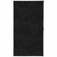 Tappeto Shaggy PAMPLONA a Pelo Lungo Moderno Nero 80x150 cm 375273