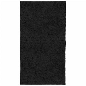 Tappeto Shaggy PAMPLONA a Pelo Lungo Moderno Nero 80x150 cm 375273