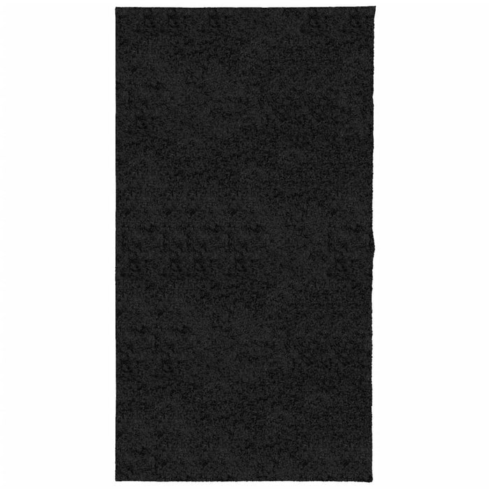 Tappeto Shaggy PAMPLONA a Pelo Lungo Moderno Nero 80x150 cm 375273