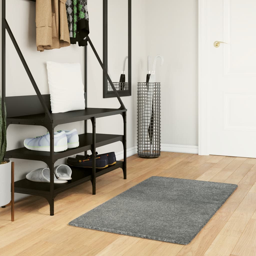 Tappeto Shaggy PAMPLONA a Pelo Lungo Moderno Verde 60x110 cm 375294