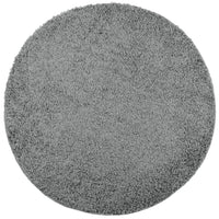 Tappeto Shaggy a Pelo Lungo Moderno Verde Ã˜ 100 cmcod mxl 114609