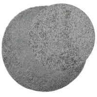 Tappeto Shaggy a Pelo Lungo Moderno Verde Ø 100 cm 375310
