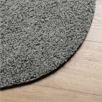 Tappeto Shaggy PAMPLONA a Pelo Lungo Moderno Verde Ø 160 cm 375312