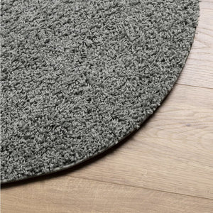 Tappeto Shaggy PAMPLONA a Pelo Lungo Moderno Verde Ø 160 cm 375312