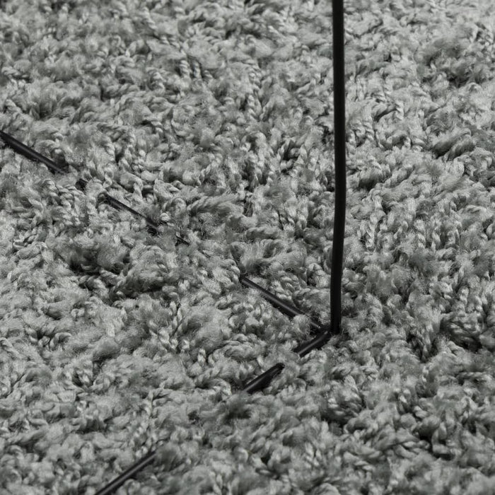 Tappeto Shaggy PAMPLONA a Pelo Lungo Moderno Verde Ø 160 cm 375312