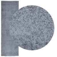 Tappeto Shaggy PAMPLONA a Pelo Lungo Moderno Blu 80x250 cm 375319