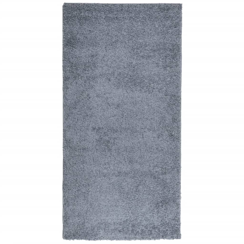 Tappeto Shaggy PAMPLONA a Pelo Lungo Moderno Blu 100x200 cm