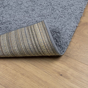 Tappeto Shaggy PAMPLONA a Pelo Lungo Moderno Blu 120x120 cm 375321