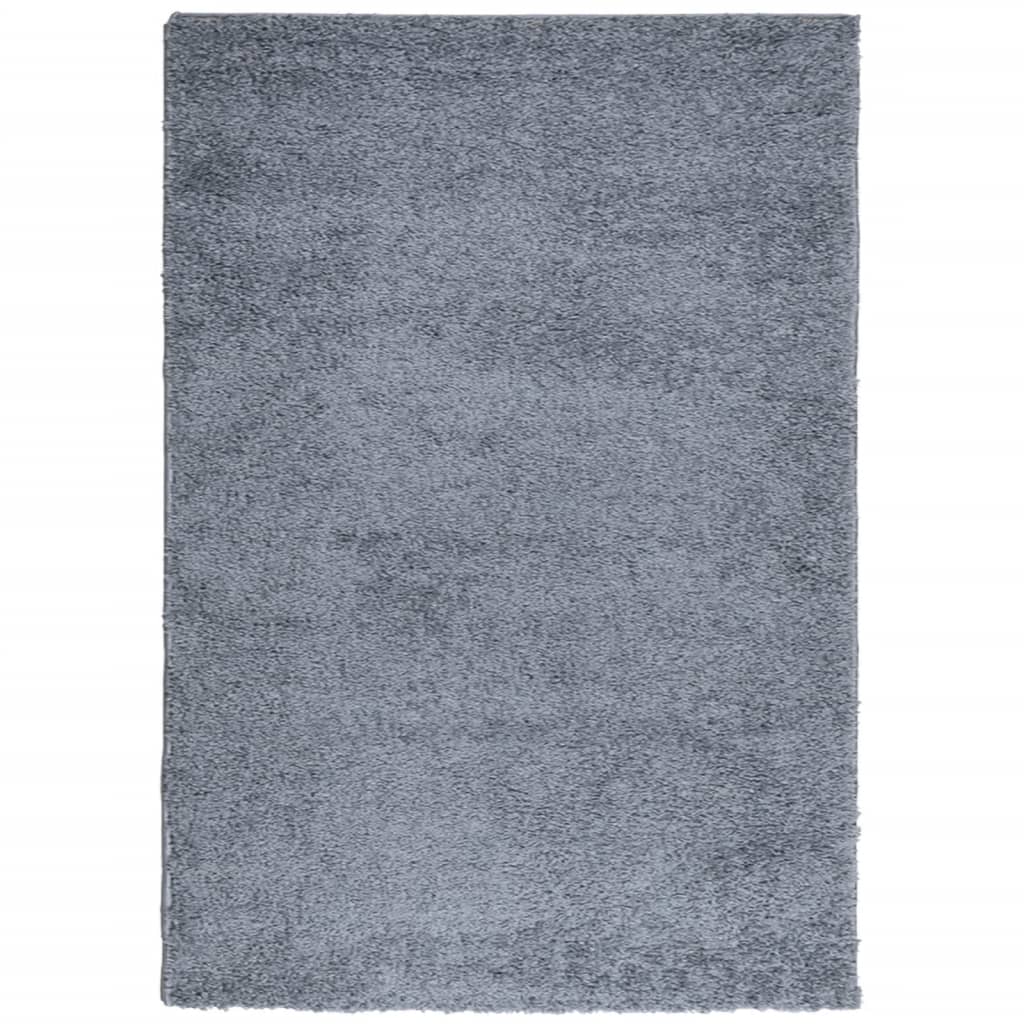 Tappeto Shaggy PAMPLONA a Pelo Lungo Moderno Blu 120x170 cm 375322
