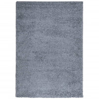 Tappeto Shaggy PAMPLONA a Pelo Lungo Moderno Blu 120x170 cm 375322