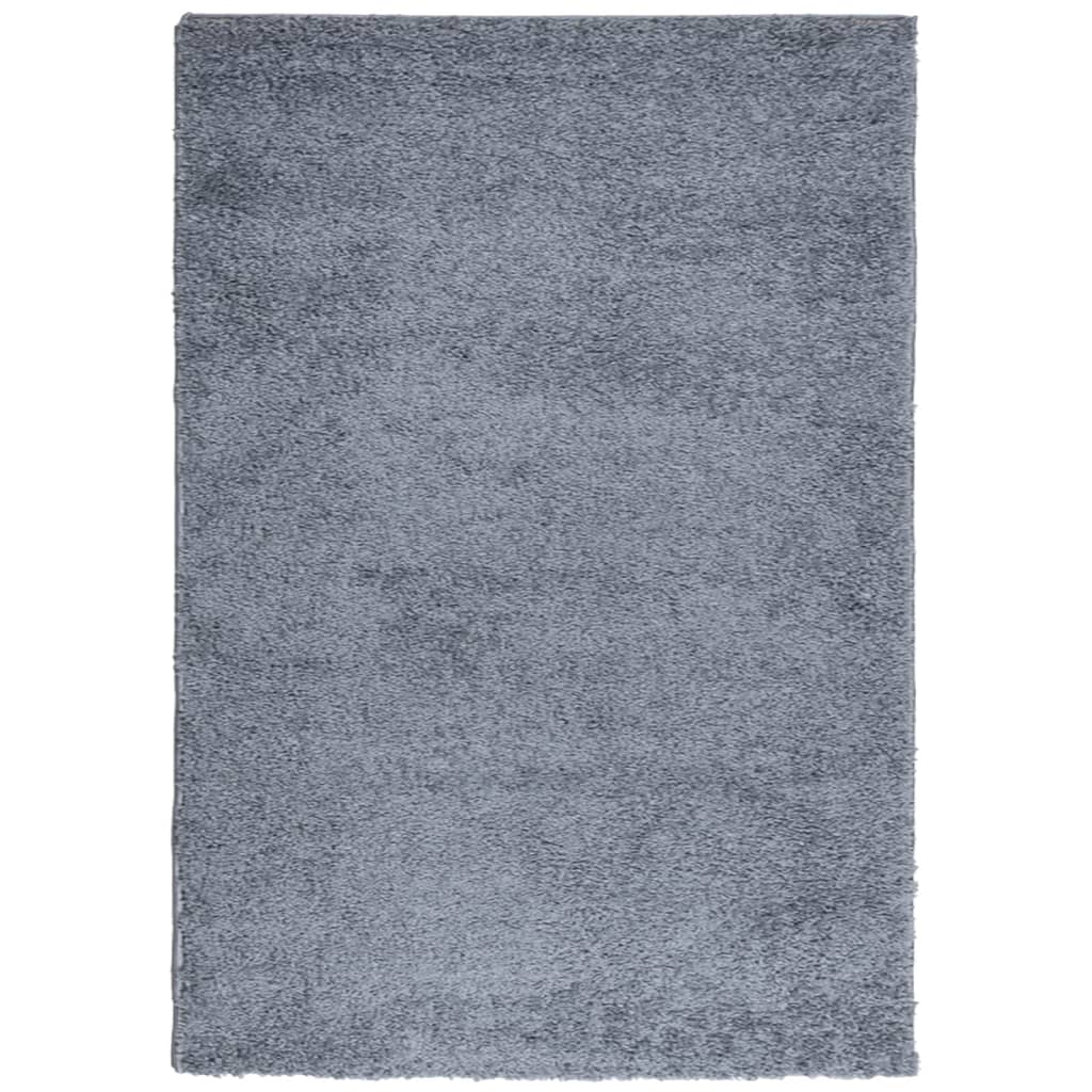 Tappeto Shaggy PAMPLONA a Pelo Lungo Moderno Blu 160x230 cm 375325