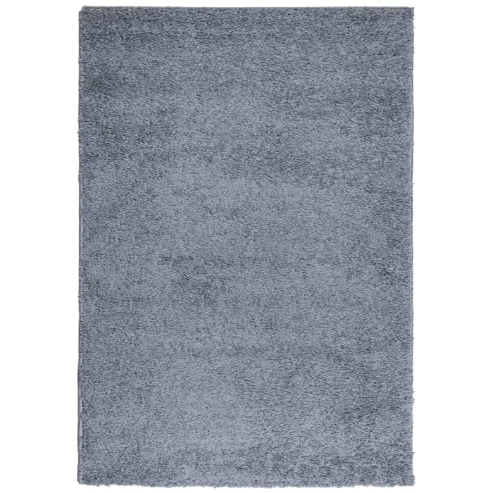 Tappeto Shaggy a Pelo Lungo Moderno Blu 160x230 cmcod mxl 113568