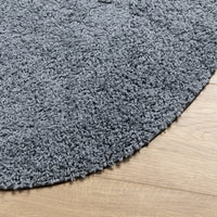 Tappeto Shaggy PAMPLONA a Pelo Lungo Moderno Blu Ø 120 cm 375333