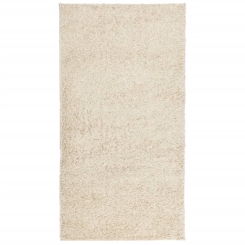 Tappeto Shaggy a Pelo Lungo Moderno Oro 80x150 cmcod mxl 90643