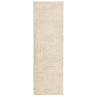Tappeto Shaggy PAMPLONA a Pelo Lungo Moderno Oro 80x250 cm